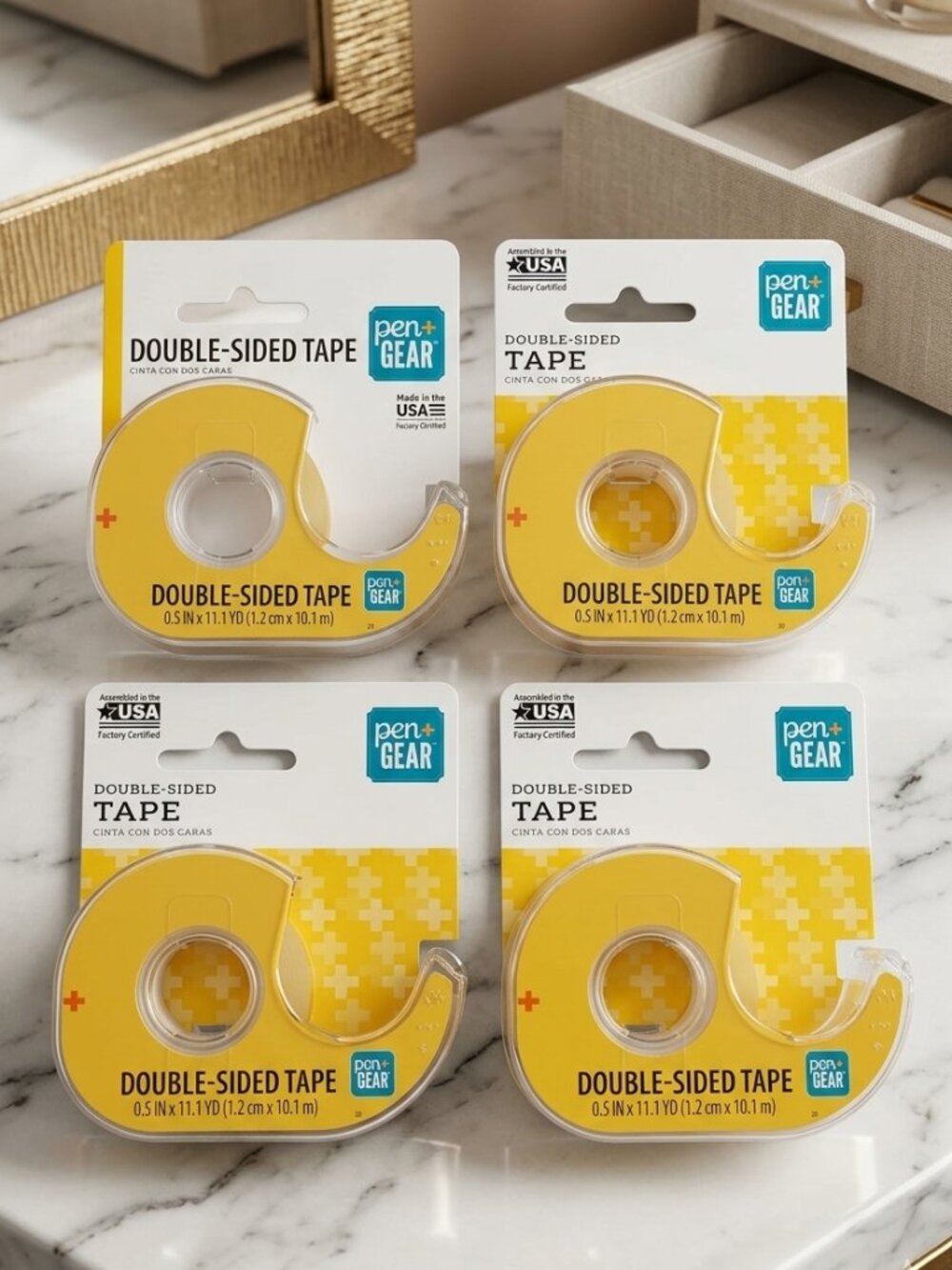 Double Sided Tape Pen+Gear with Dispensers